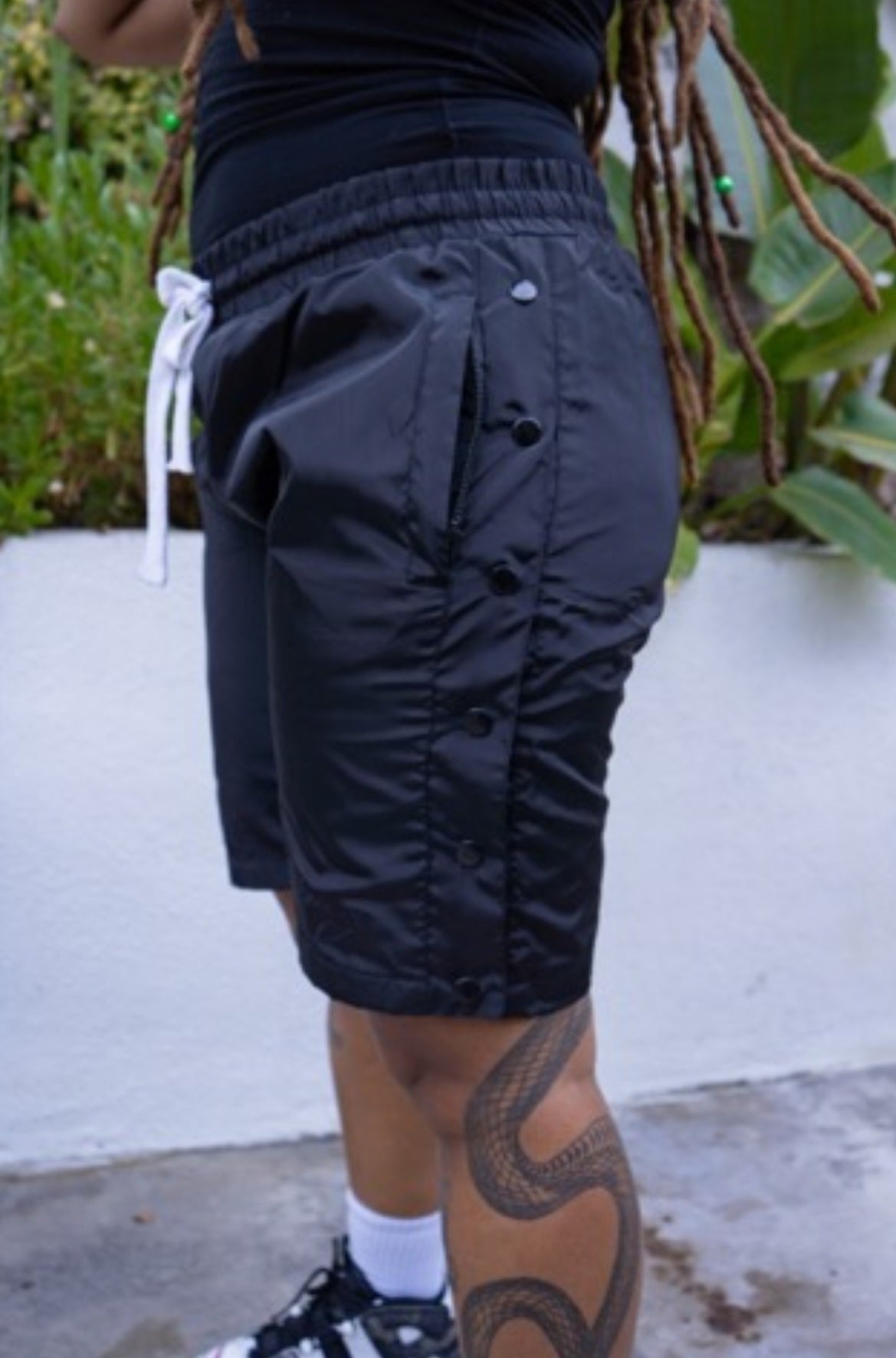 Black Nylon Shorts